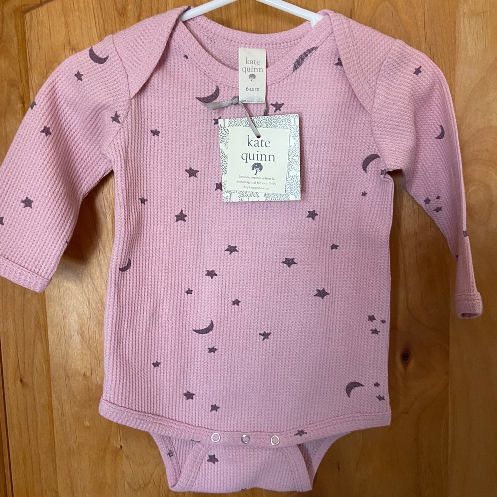 NWT Kate Quinn 6-9 month long sleeve waffle top